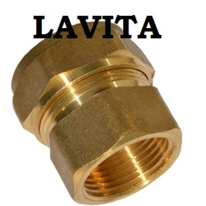 V/S (F) 32*1 1/4 муфта соединительная для труб внутренняя резьба Lavita Латунь